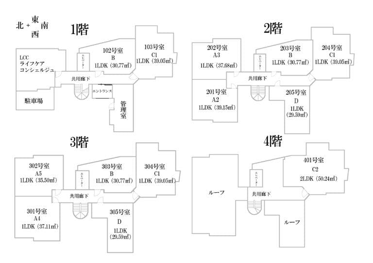 アイエスコート西麻布 間取図