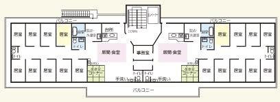 グループホームあじさい旭城前 間取図