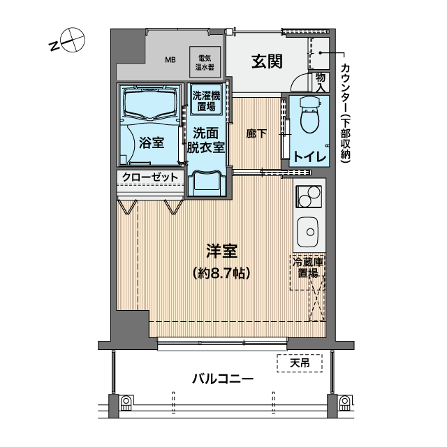ユトリーム朝霧 間取図