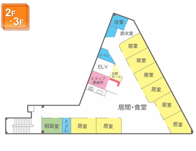 グループホームかがやき 間取図