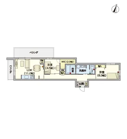 ヘーベルVillage用賀多摩川台 間取図