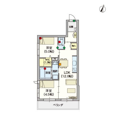 ヘーベルVillage宮原日進 間取図