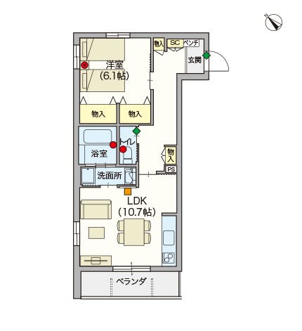 ヘーベルVillage赤羽志茂 間取図