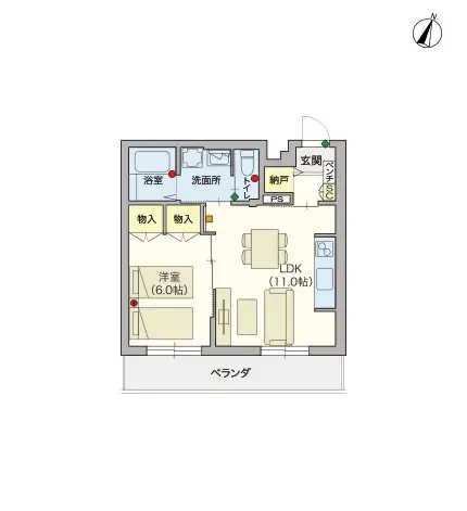 ヘーベルVillage鶴間 間取図