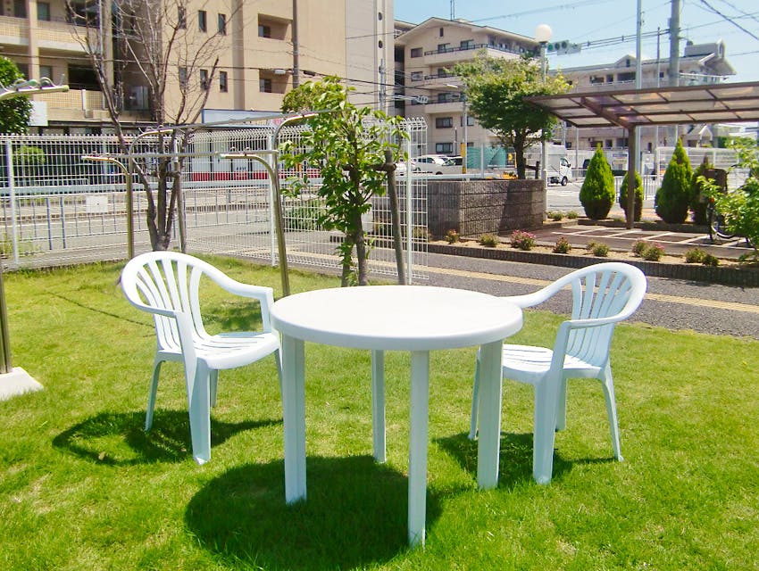 愛の家グループホームいけうら 中庭