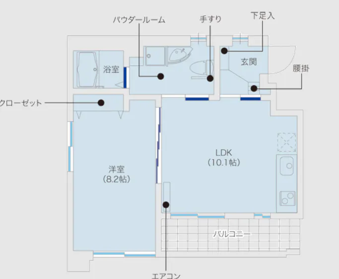 ライフサポートレジデンスゆらら船堀 間取図