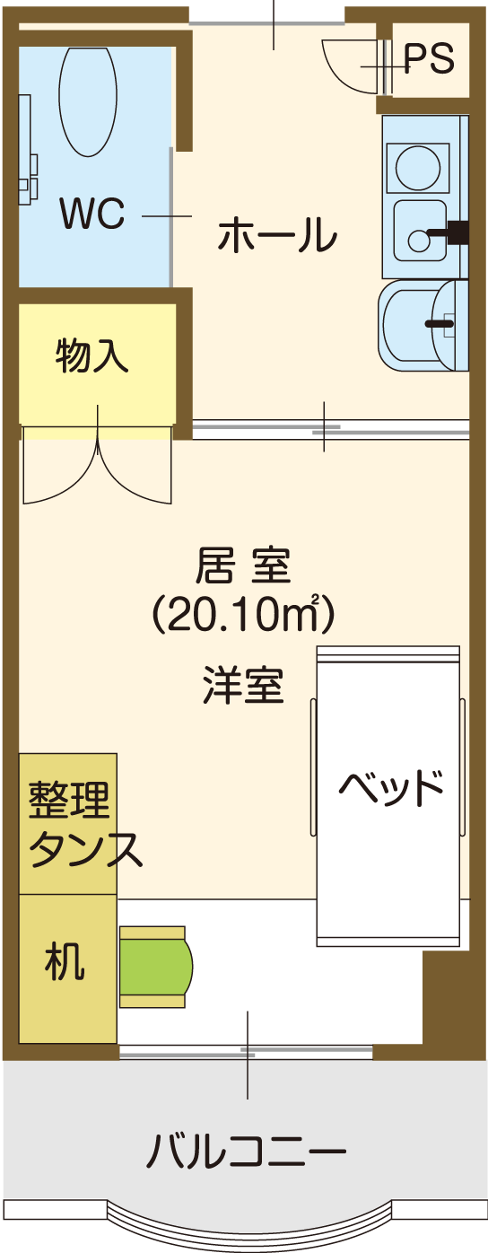 介護付有料老人ホーム シニアヴィラ パトリ 間取図
