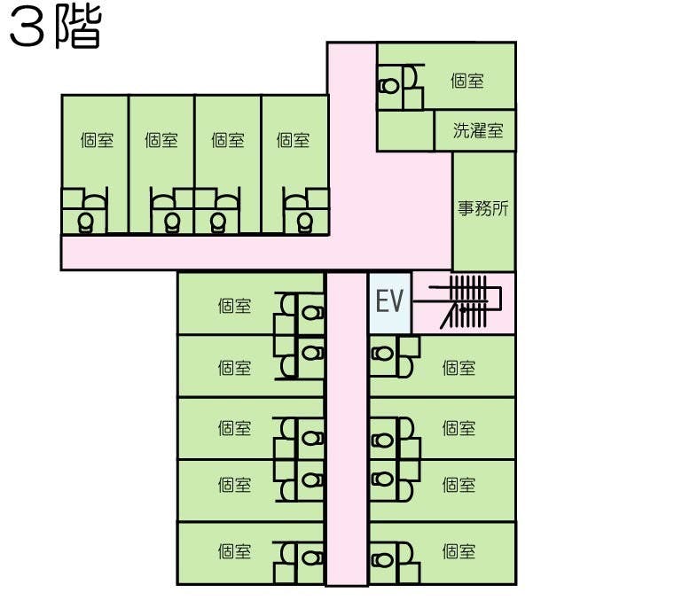 プラチナ・シニアホーム旭 間取図
