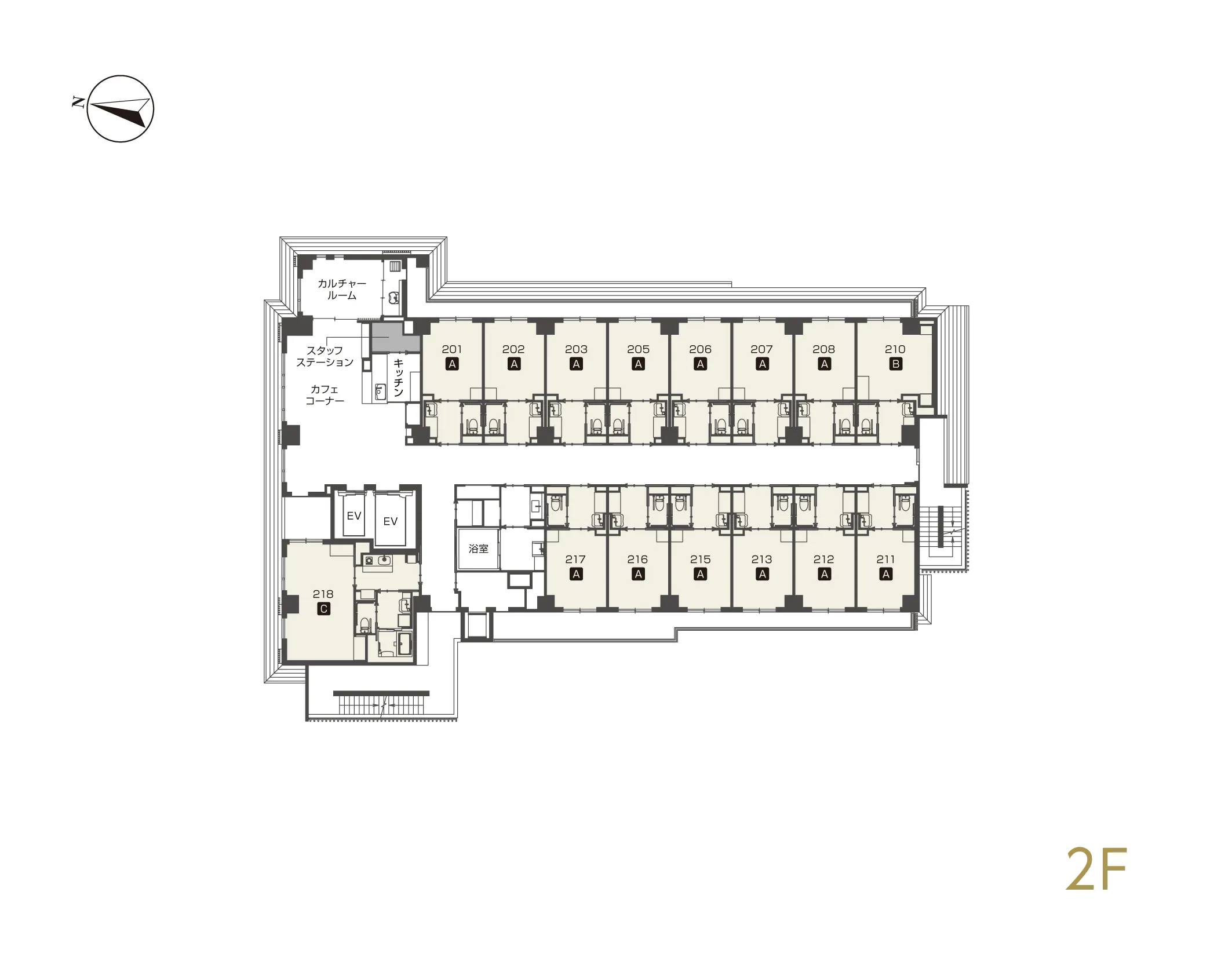チャームプレミア京都岡崎 間取図