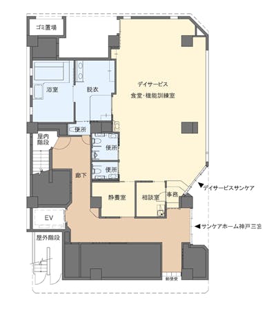 サンケアホーム神戸三宮 間取図