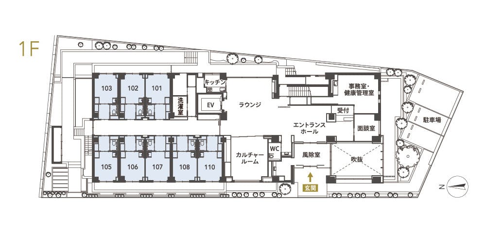 チャームプレミアグラン松濤 間取図