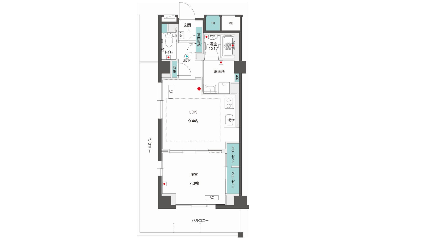 グランドマスト西宮苦楽園 間取図