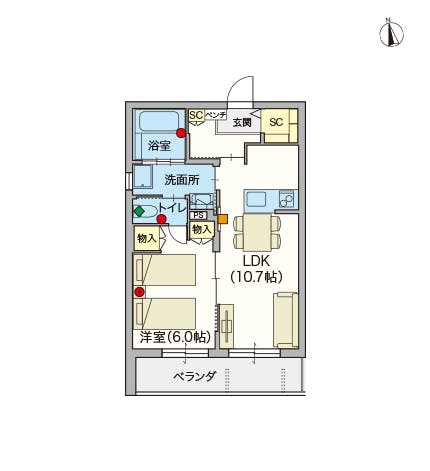ヘーベルVillage駒込6丁目 間取図