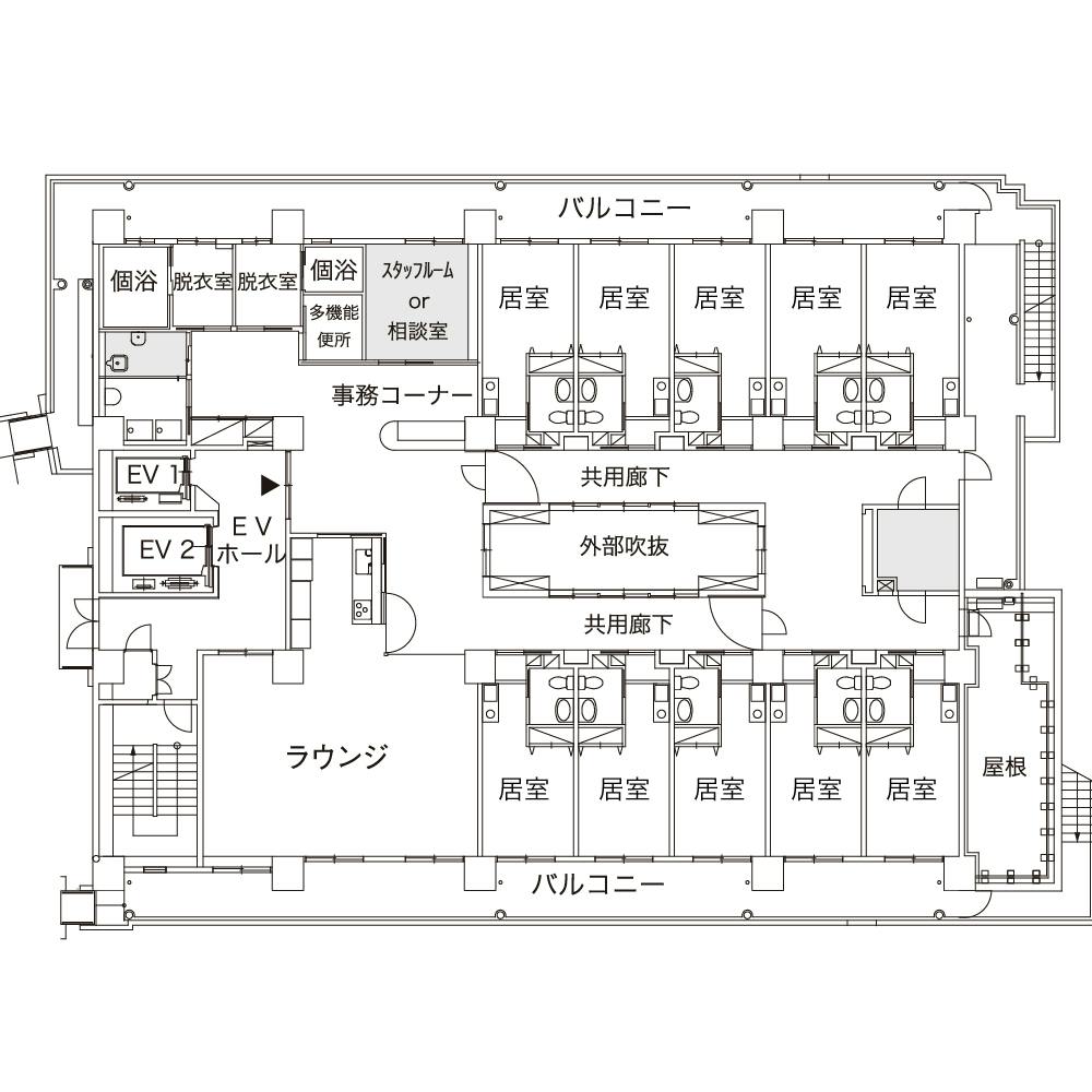 悠楽里レジデンス六本木 間取図