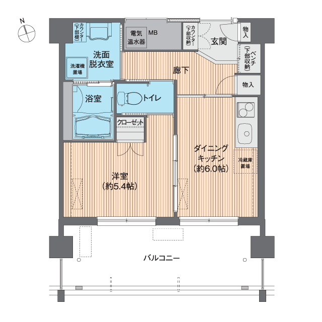 ユトリーム朝霧 間取図