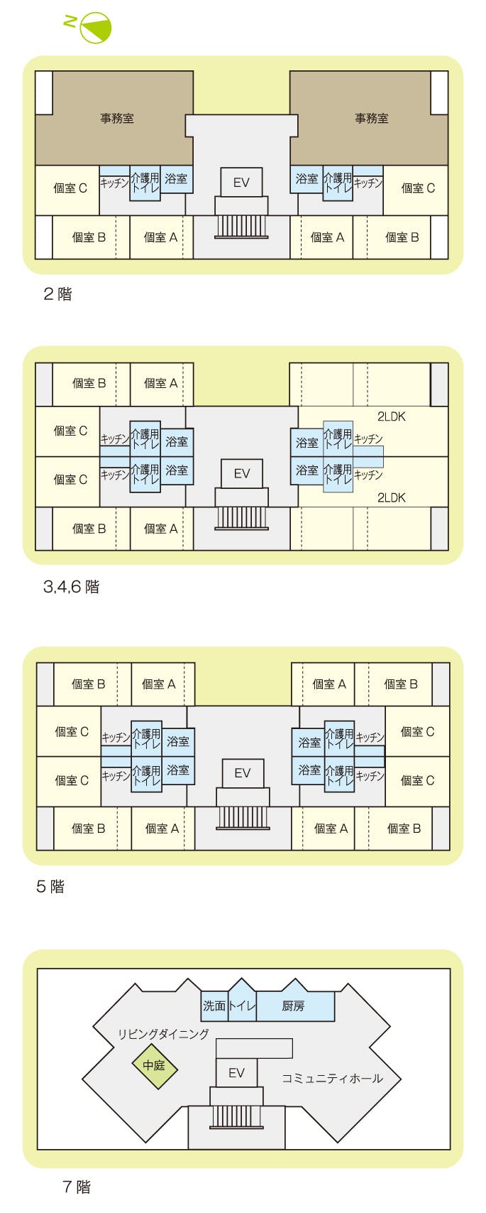 おひさまの家 二宮神社 間取図