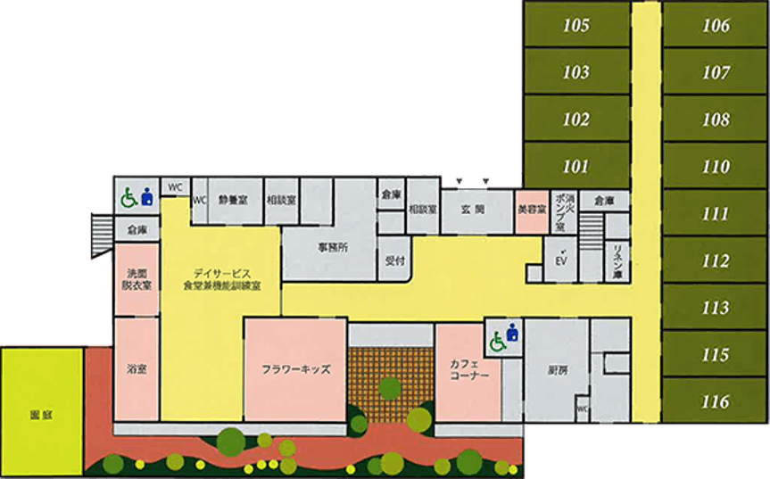 フラワーガーデン・ララ 間取図