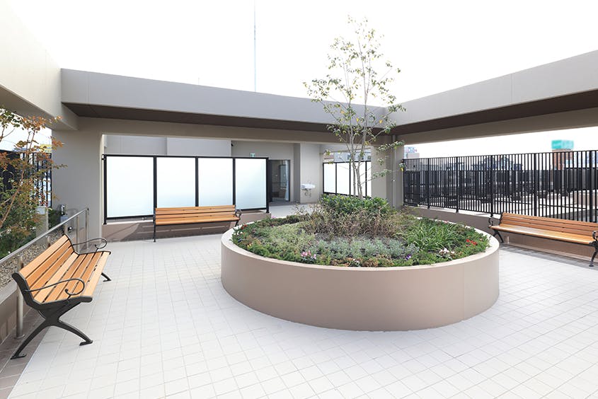 ボンセジュール水前寺 屋上庭園