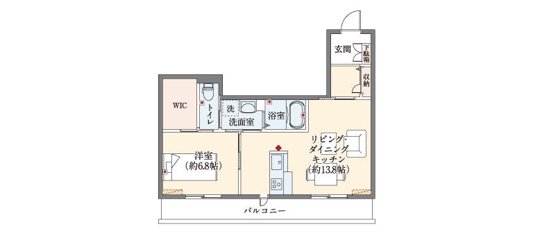 グランドマスト武蔵小杉石水邸 間取図