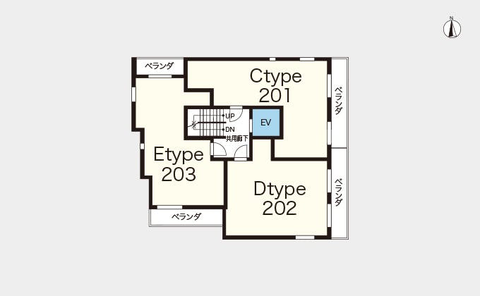 ヘーベルVillage江古田 間取図