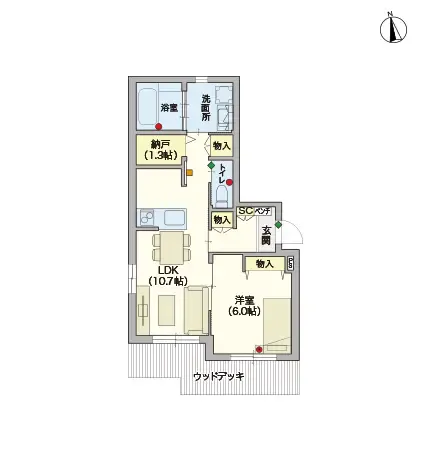 ヘーベルVillage川口 間取図