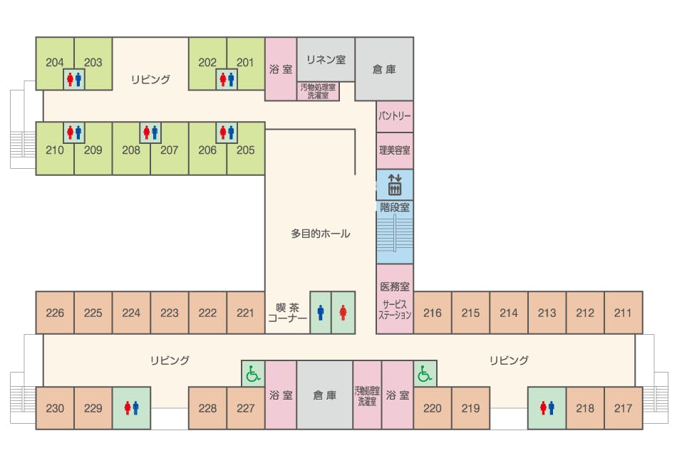 ゆうらいふ長浜 間取図