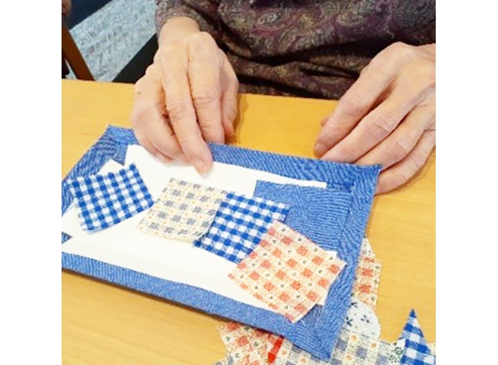 プレザングラン京都円町 パッチワーク作り