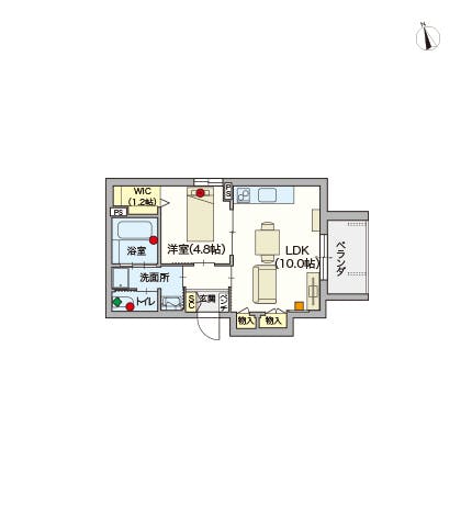 ヘーベルVillage千駄ヶ谷 間取図