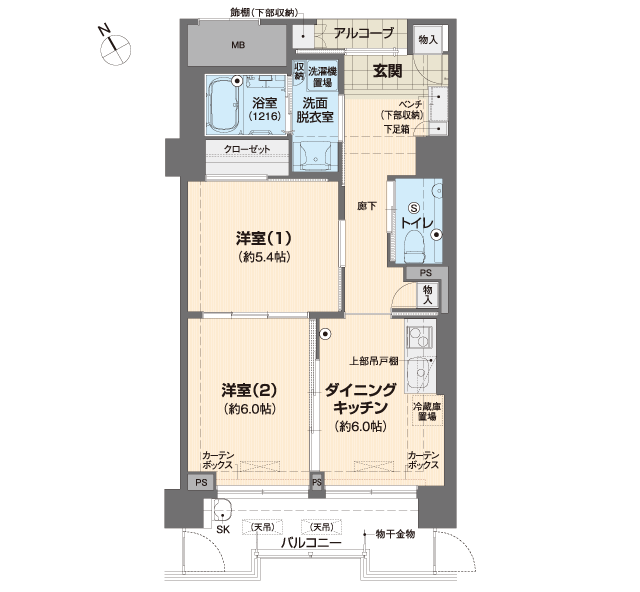 ベルパージュ大阪帝塚山 間取図