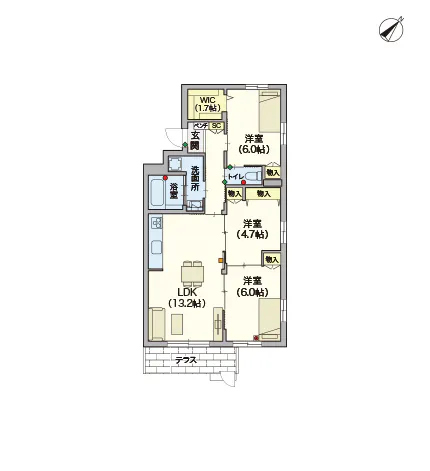 ヘーベルVillage本鵠沼2丁目 間取図