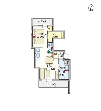 ヘーベルVillage江古田 間取図
