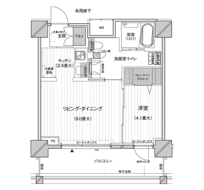 グランクレール芝浦シニアレジデンス 間取図