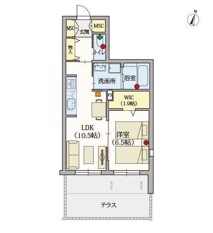 ヘーベルVillage湘南台 間取図