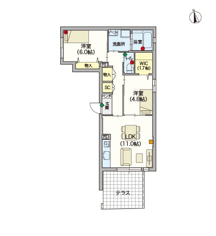 ヘーベルVillage藤沢 間取図