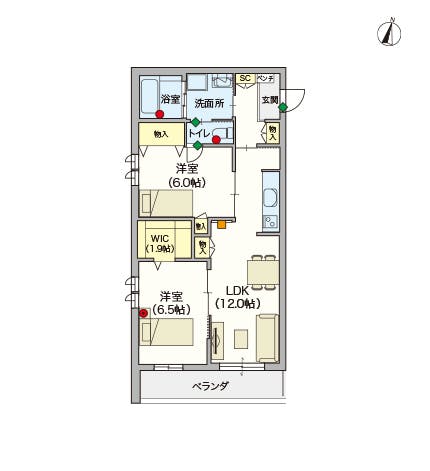 ヘーベルVillage大宮 間取図