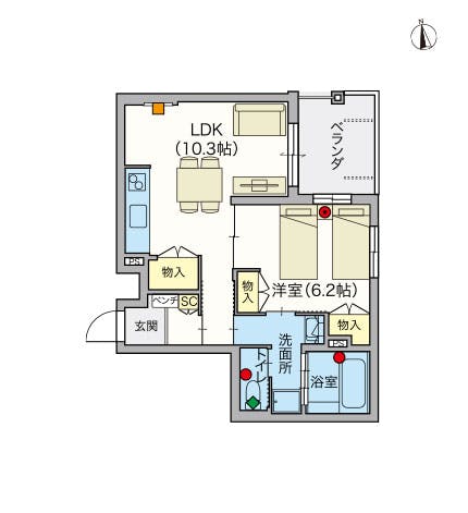ヘーベルVillage鷺ノ宮 間取図