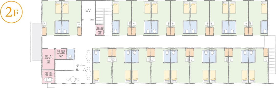 ナーシングホームしらゆりケア 間取図