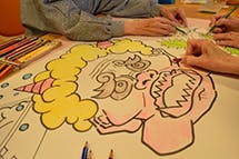 入間藤沢幸楽園 お絵描き