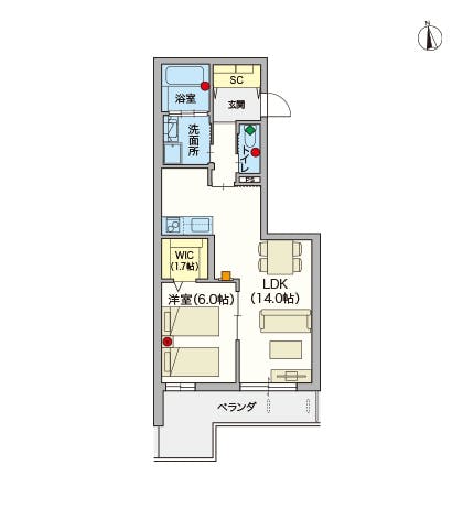 ヘーベルVillage下北沢 間取図