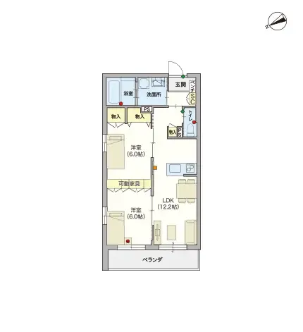 ヘーベルVillage片瀬鵠沼 間取図