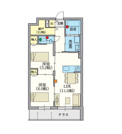 ヘーベルVillage駒込 間取図