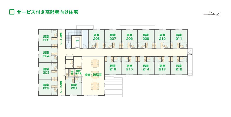 エイジフリーハウス豊中庄内栄町 間取図