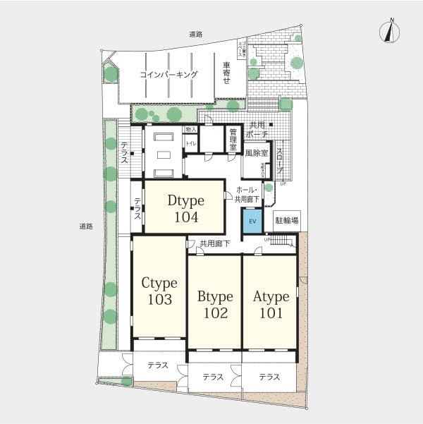 ヘーベルVillage堀ノ内 間取図