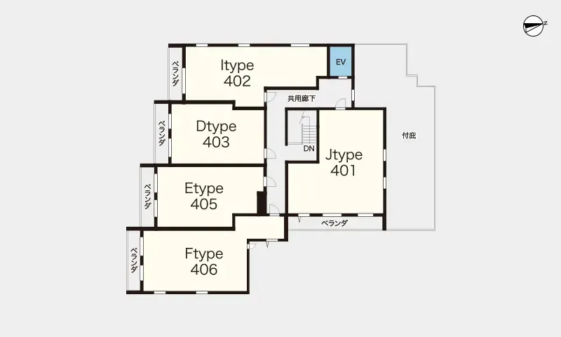 ヘーベルVillageときわ台 間取図