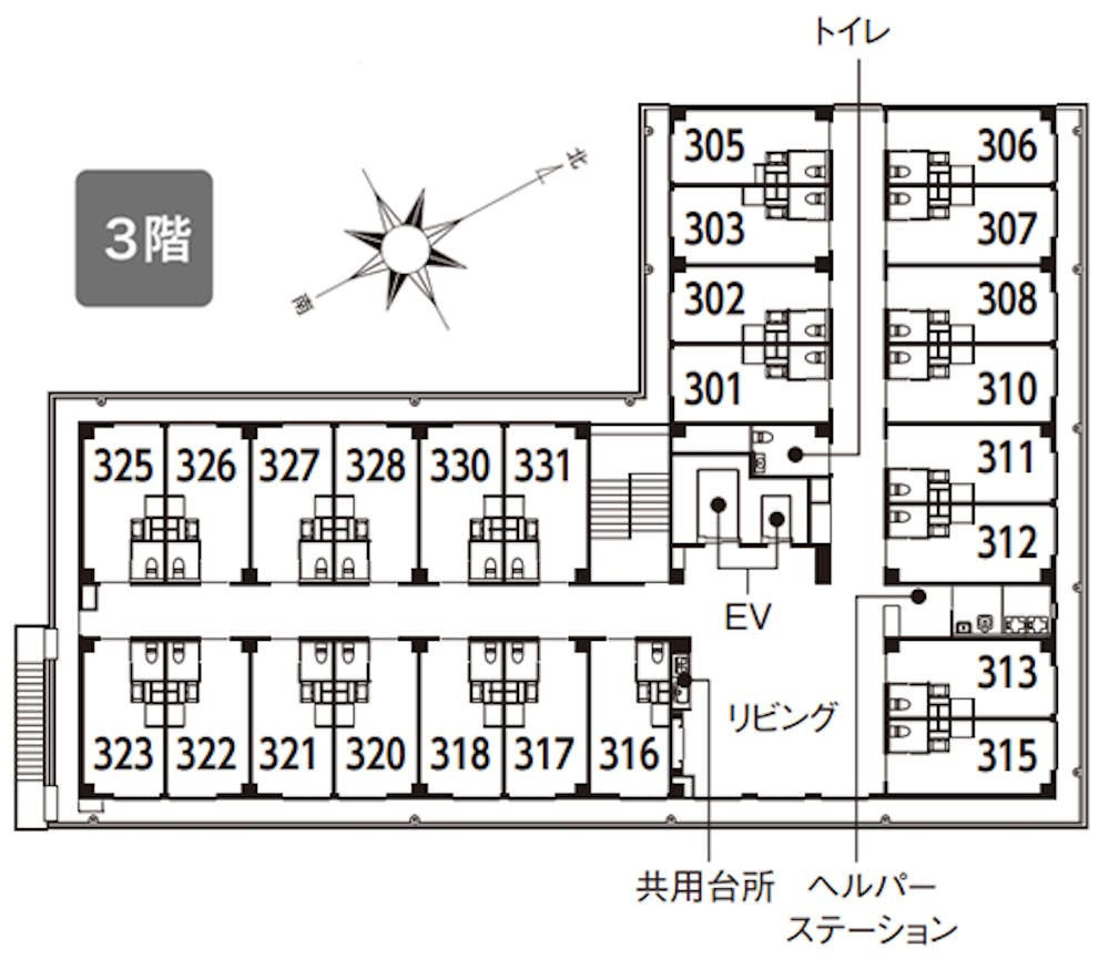 イリーゼさぎぬま・新館 間取図