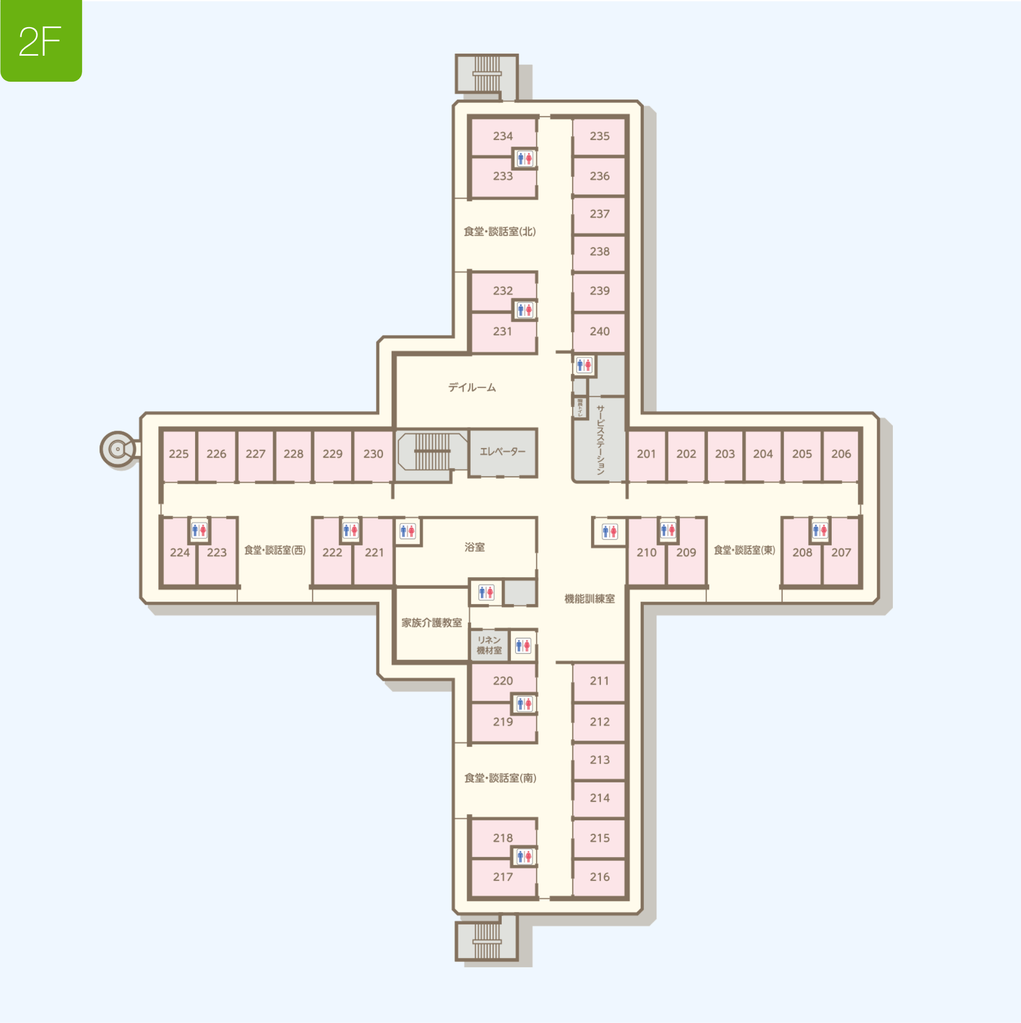 こうのすナーシングホーム共生園 間取図