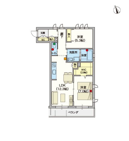 ヘーベルVillage久我山2丁目 間取図