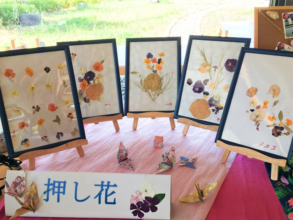 愛の家グループホーム岐阜 押し花