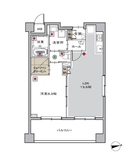 マストライフ古河庭園 間取図