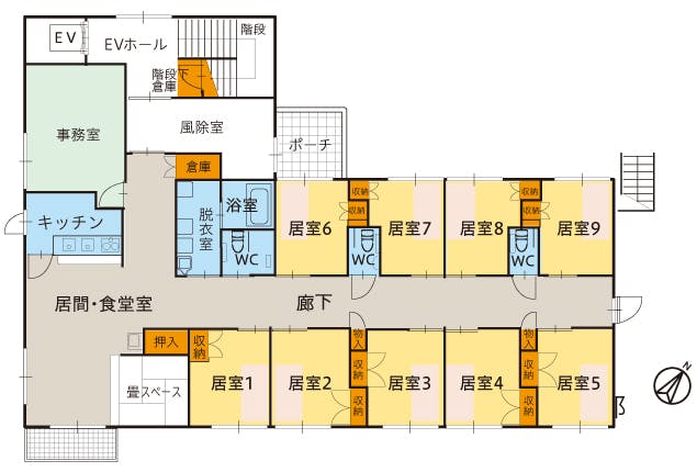 ツクイ春日部グループホーム 間取図